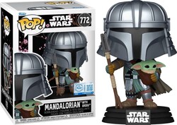 Funko - Funko Pop Figür Star Wars Mandalorian with Grogu Special Edition No 772