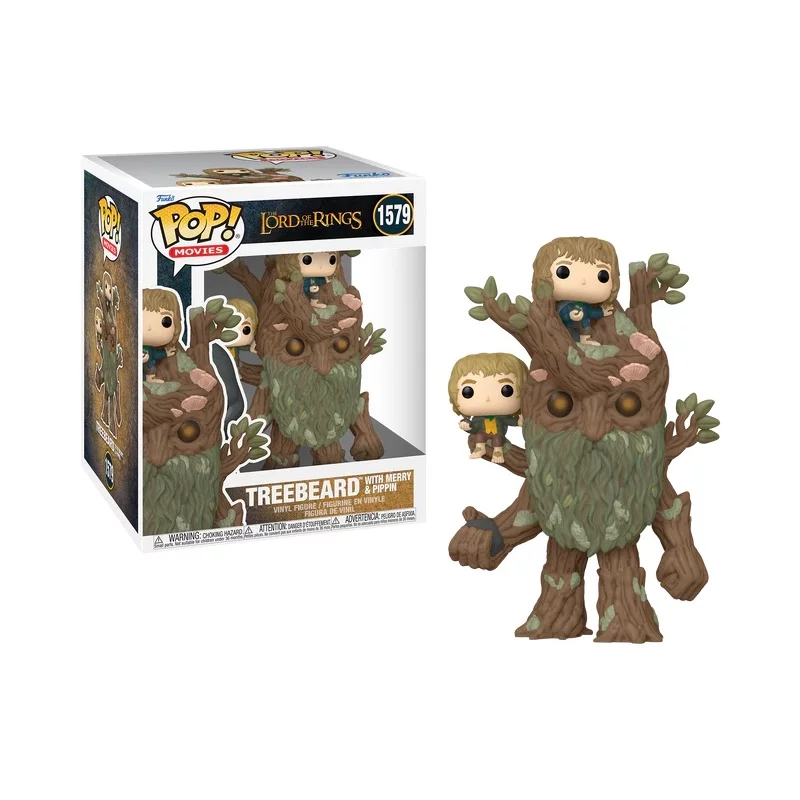Funko - Funko Pop Figür The Lord of the Rings Treebeard with Mary and Pippin