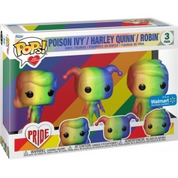 FUNKO POP DC PRIDE 3 PACK POISON IVY HARLEY QUINN AND ROBIN