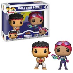  - Funko Pop Figure Games Fortnite Ryu and Brite Bomber