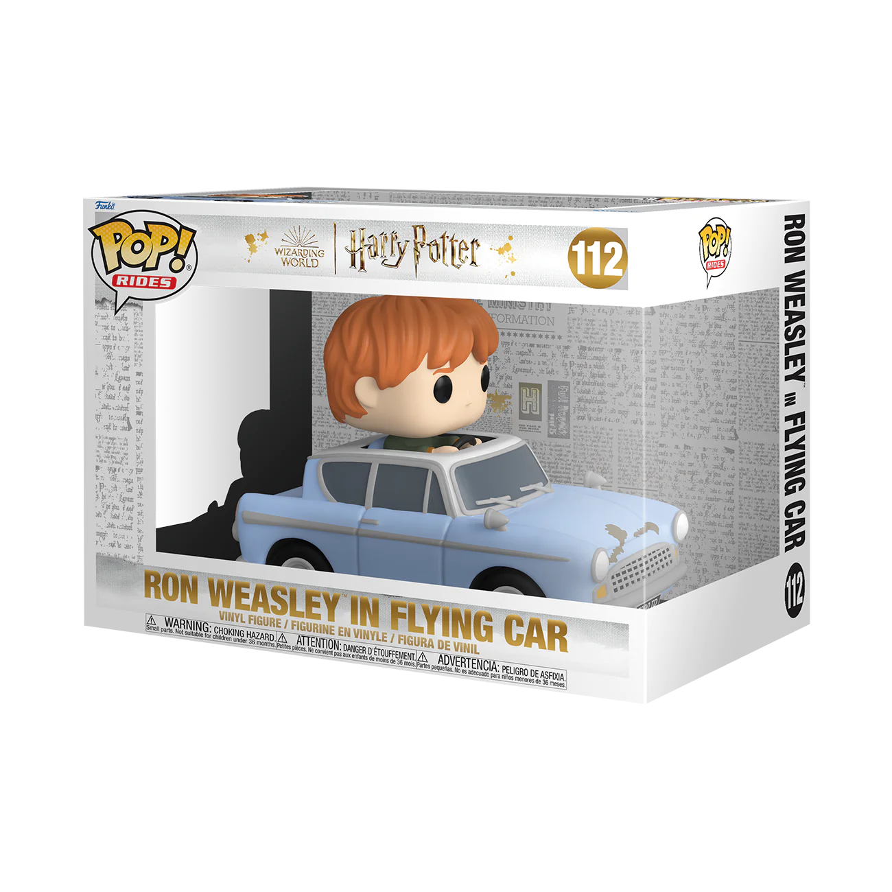 Pop Rides Super Deluxe: Harry Potter Chamber Of Secrets Anniversary 20th - Ron Weasley In Flying Car - Thumbnail