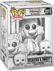Funko - Funko Pop Figure Looney Tunes Sylvester and Tweety Sketched