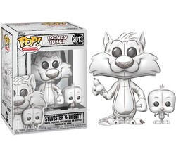 Funko - Funko Pop Figure Looney Tunes Sylvester and Tweety Sketched