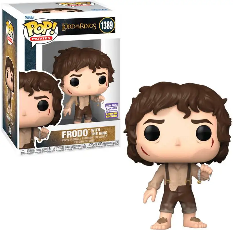 Funko - Pop Movies The Lord Of The Rings - Frodo With The Ring Convention Limited Edition No:1389