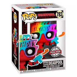 Funko - Funko Pop Figure Marvel Deadpool 30th Birthday Glasses Deadpool Special Edition No 783