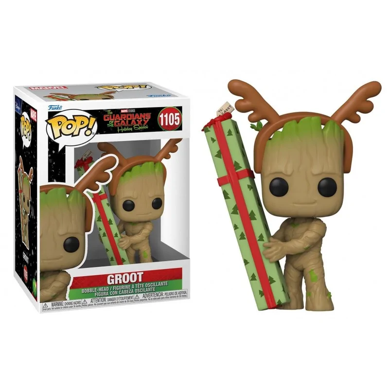  - Funko Pop Figure Marvel Guardians of the Galaxy Holiday Groot