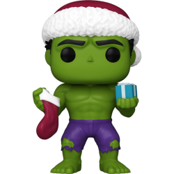  Pop Marvel: Holiday Hulk Special Edition No:1321 Bobble Head - Thumbnail