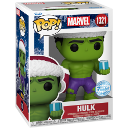  Pop Marvel: Holiday Hulk Special Edition No:1321 Bobble Head - Thumbnail