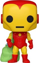 Pop Marvel: Holiday Iron Man With Bag No:1282 Bobble Head - Thumbnail