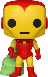 Funko Pop Marvel: Holiday Iron Man With Bag No:1282 Bobble Head - Thumbnail