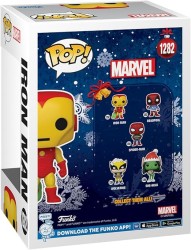 Pop Marvel: Holiday Iron Man With Bag No:1282 Bobble Head - Thumbnail