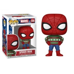 FUNKO POP FIGURE MARVEL HOLIDAY SPIDERMAN SWEATER
