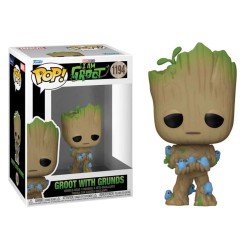 FUNKO POP FIGURE MARVEL I AM GROOT GROOT WITH GRUNDS