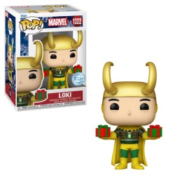 Funko - Pop Marvel: Loki With Sweater Metallic Special Edition No:1322 Bobble Head