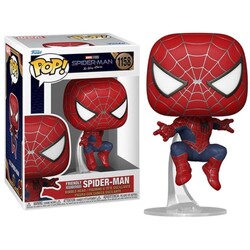 Funko Pop Figure Marvel Spiderman No Way Home Friendly Neighbourhood Spiderman Leaping - Thumbnail