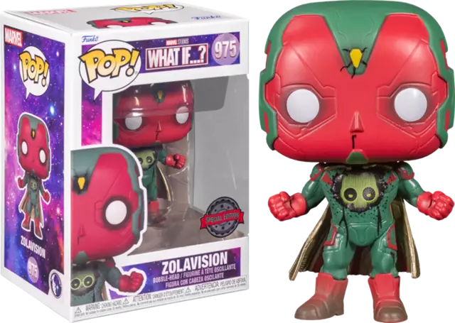  - Funko Pop Figure Marvel What If ZolaVision Glows in the Dark Special Edition