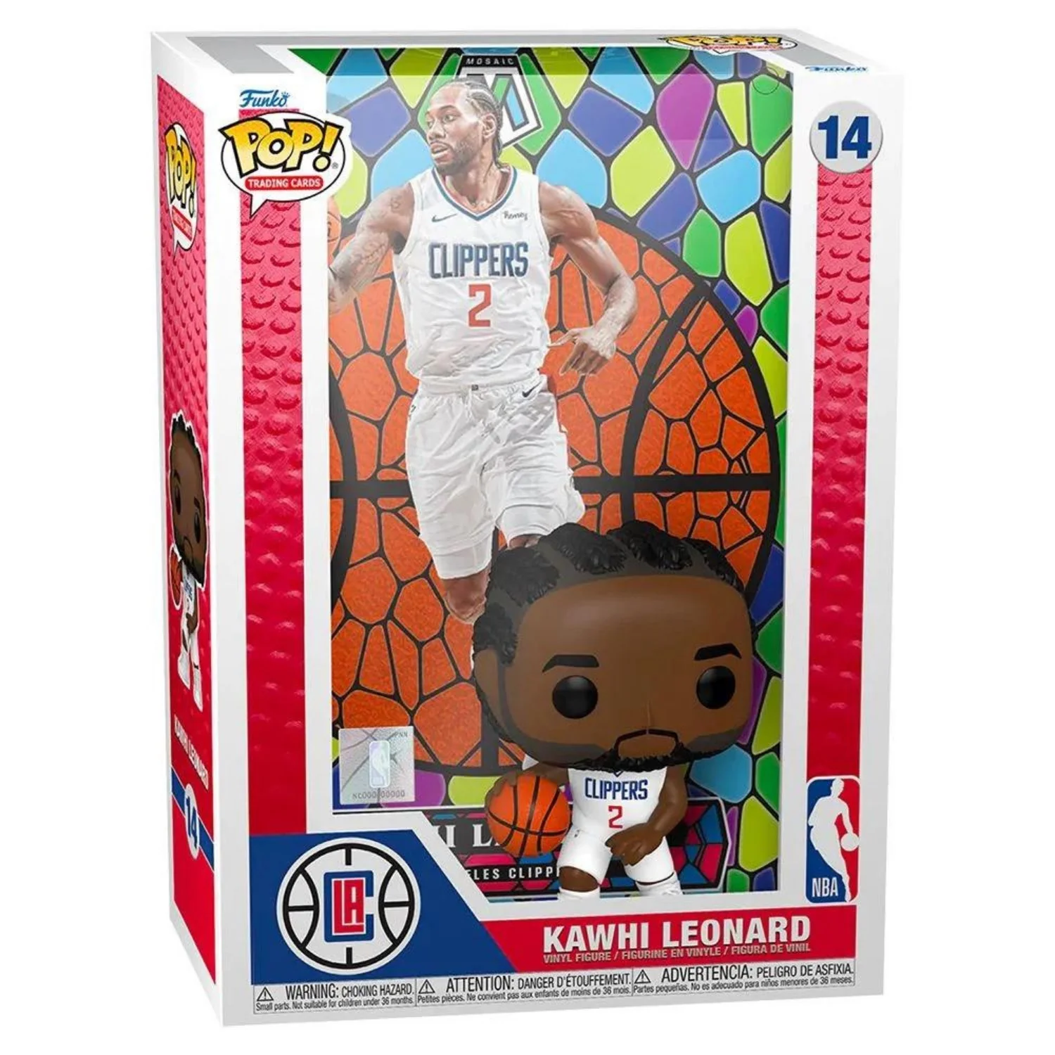 Funko Pop Figure NBA Trading Cards Mosaic Kawhi Leonard - Thumbnail