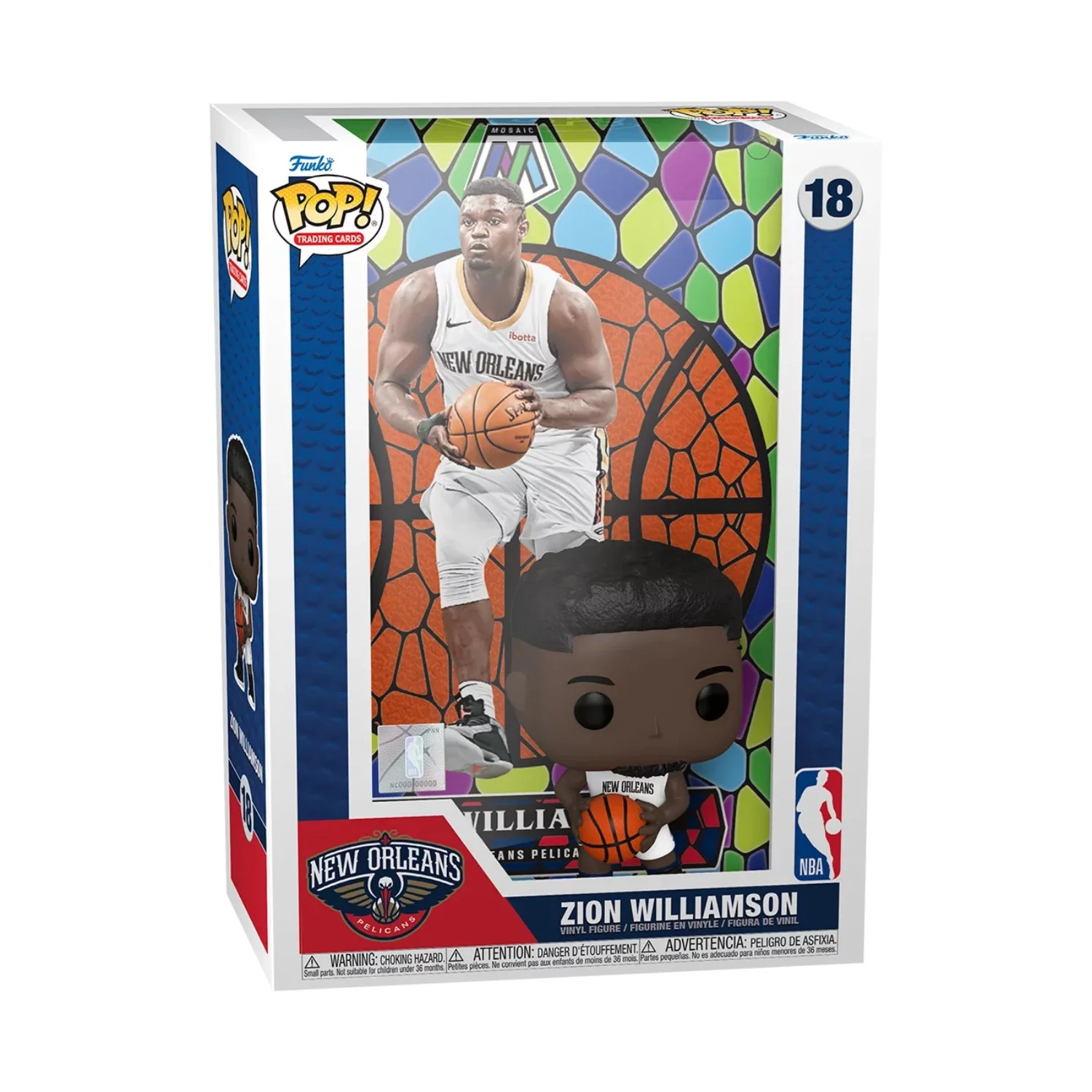 Funko Pop Figure NBA Trading Cards Mosaic Zion Williamson - Thumbnail