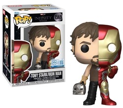 Funko - Funko Pop Figure Split Marvel Iron Man and Tony Stark L491