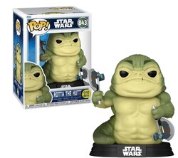Funko - Funko Pop Figure Star Wars Mandalorian and Grogu Rotta the Hutt