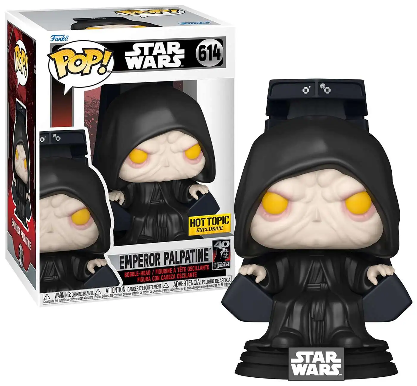  - Funko Pop Figure Star Wars Return of the Jedi 40th Anniversary Emperor Palpatine