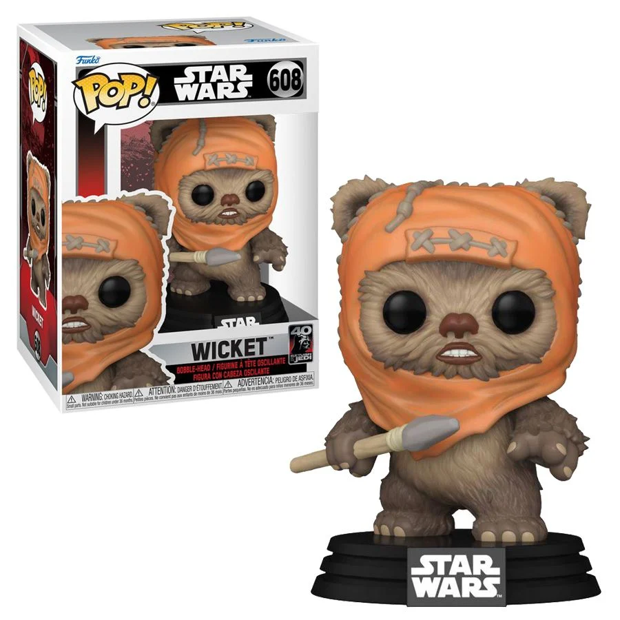 - Funko Pop Figure Star Wars Return of the Jedi 40th Anniversary Wicket
