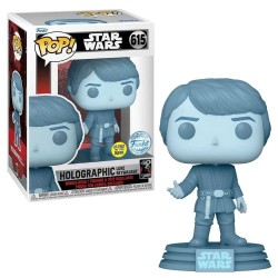 Funko - Pop Disney Star Wars: Return Of The Jedi 40th Holographic Luke Skywalker Glows İn The Dark