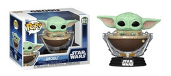 Funko Pop Figure Star Wars The Mandalorian and Grogu Grogu in Pram - Thumbnail