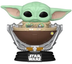 Funko Pop Figure Star Wars The Mandalorian and Grogu Grogu in Pram - Thumbnail
