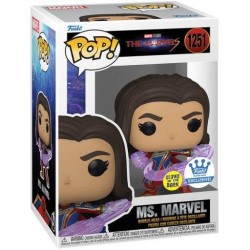 Pop The Marvels Ms. Marvel Glows İn The Dark Special Edition No:1251 Bobble Head - Thumbnail