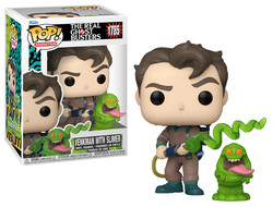 Funko Pop Figure The Real Ghostbusters Peter Venkman with Slimer - Thumbnail