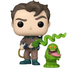 Funko Pop Figure The Real Ghostbusters Peter Venkman with Slimer - Thumbnail