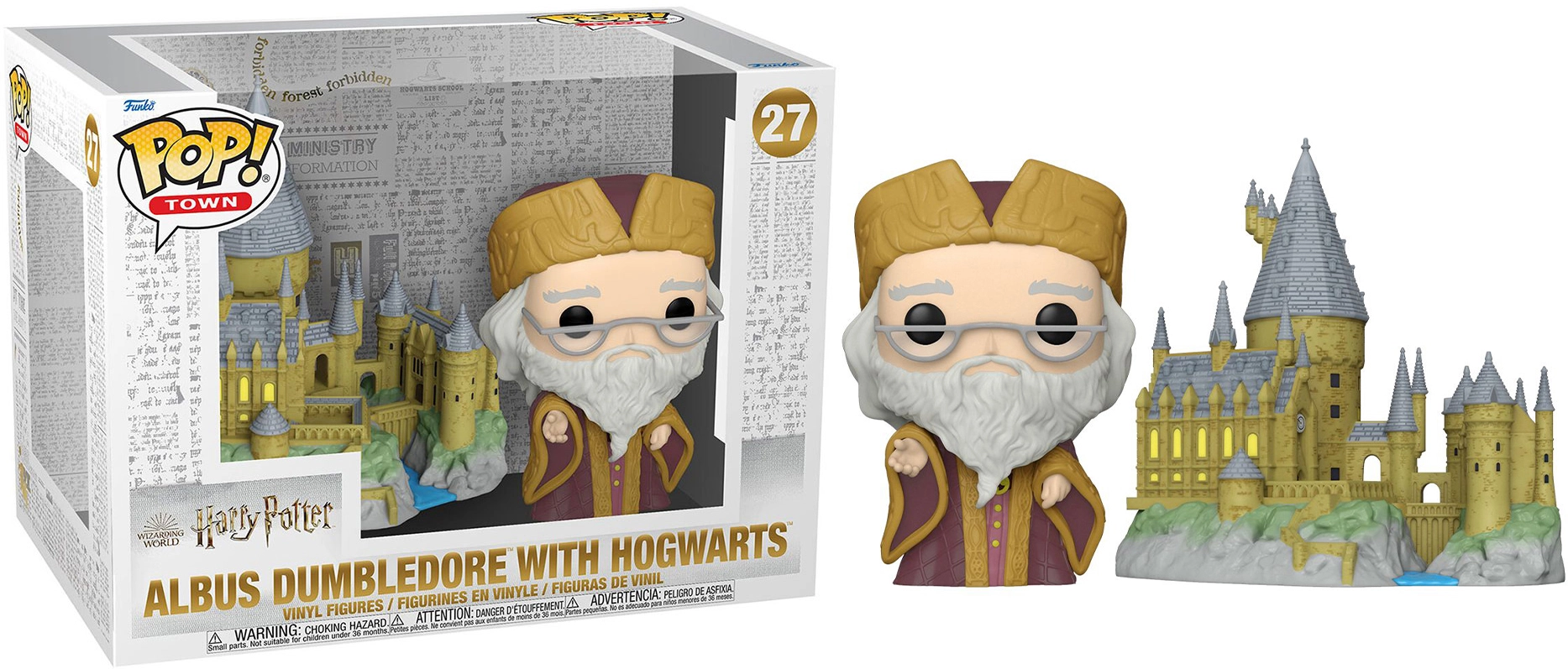  - Funko Pop Figure Town Harry Potter Albus Dumbledore with Hogwarts