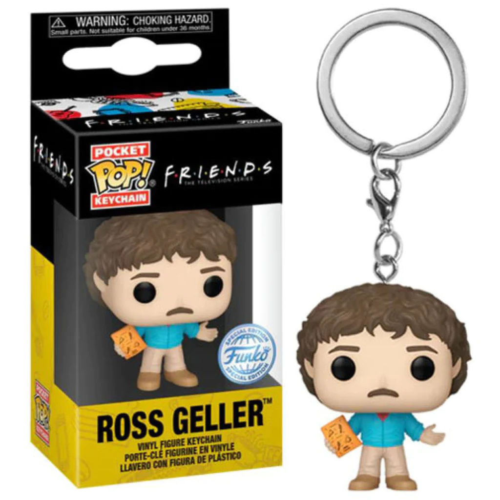 Funko - Pocket Pop Friends: Ross Geller (80's) Special Edition Anahtarlık