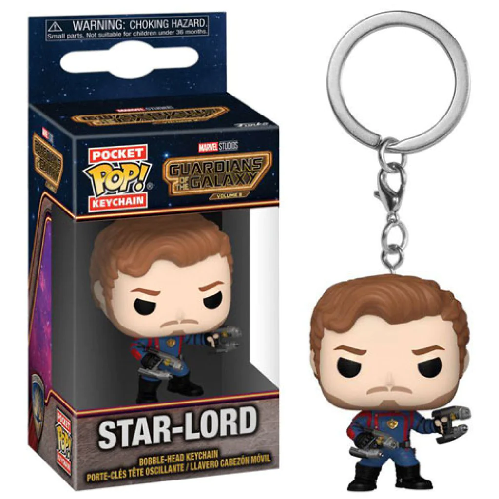 Funko - Pocket Pop Marvel: Guardians Of The Galaxy Vol.3 - Star-lord Bobble-head Anahtarlık