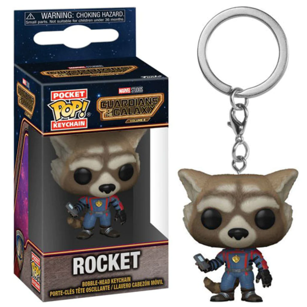  - Funko Pop Keychain Marvel Guardians of the Galaxy 3 Rocket Raccoon