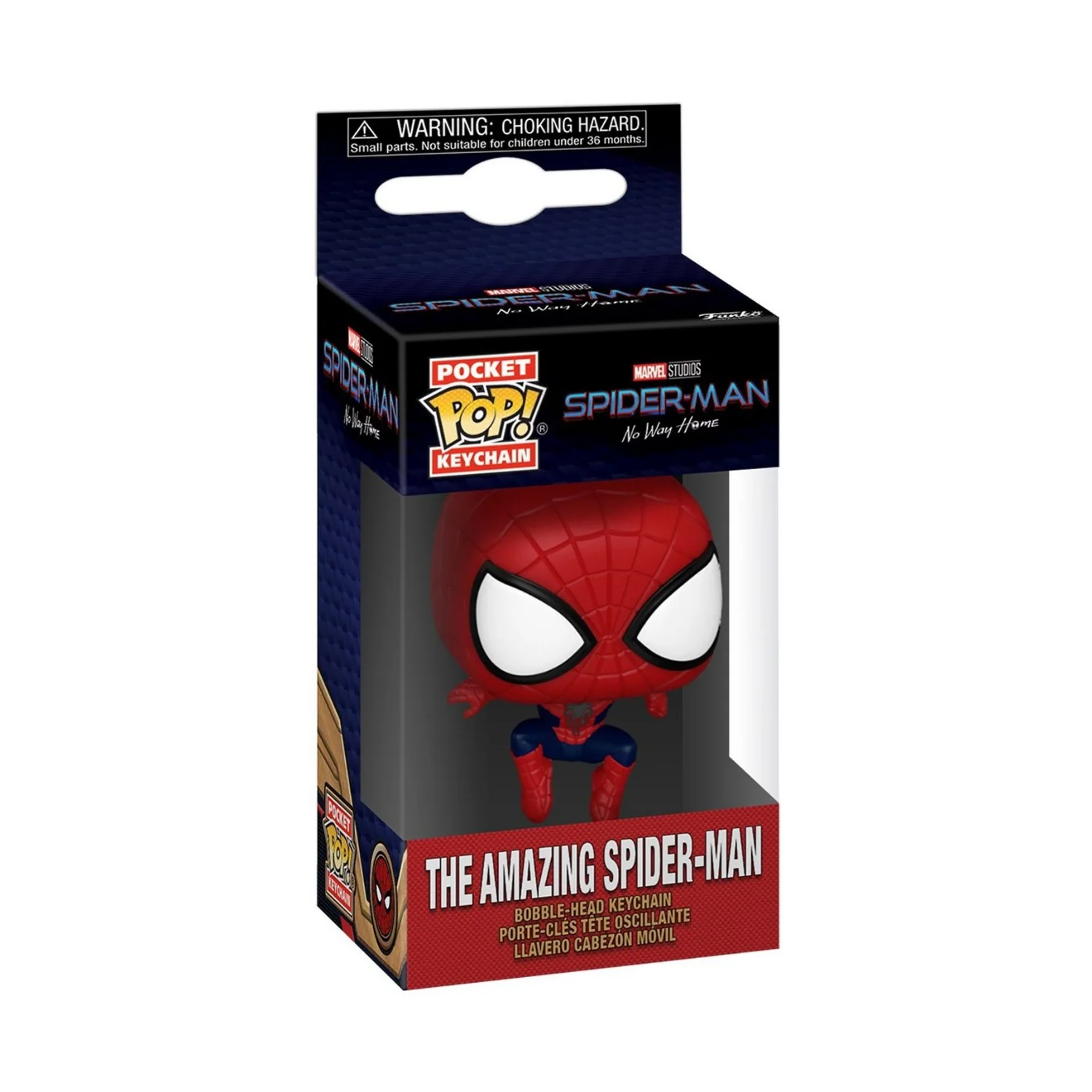 Funko Pop Keychain Spiderman No Way Home Spiderman Leaping 2 - Thumbnail