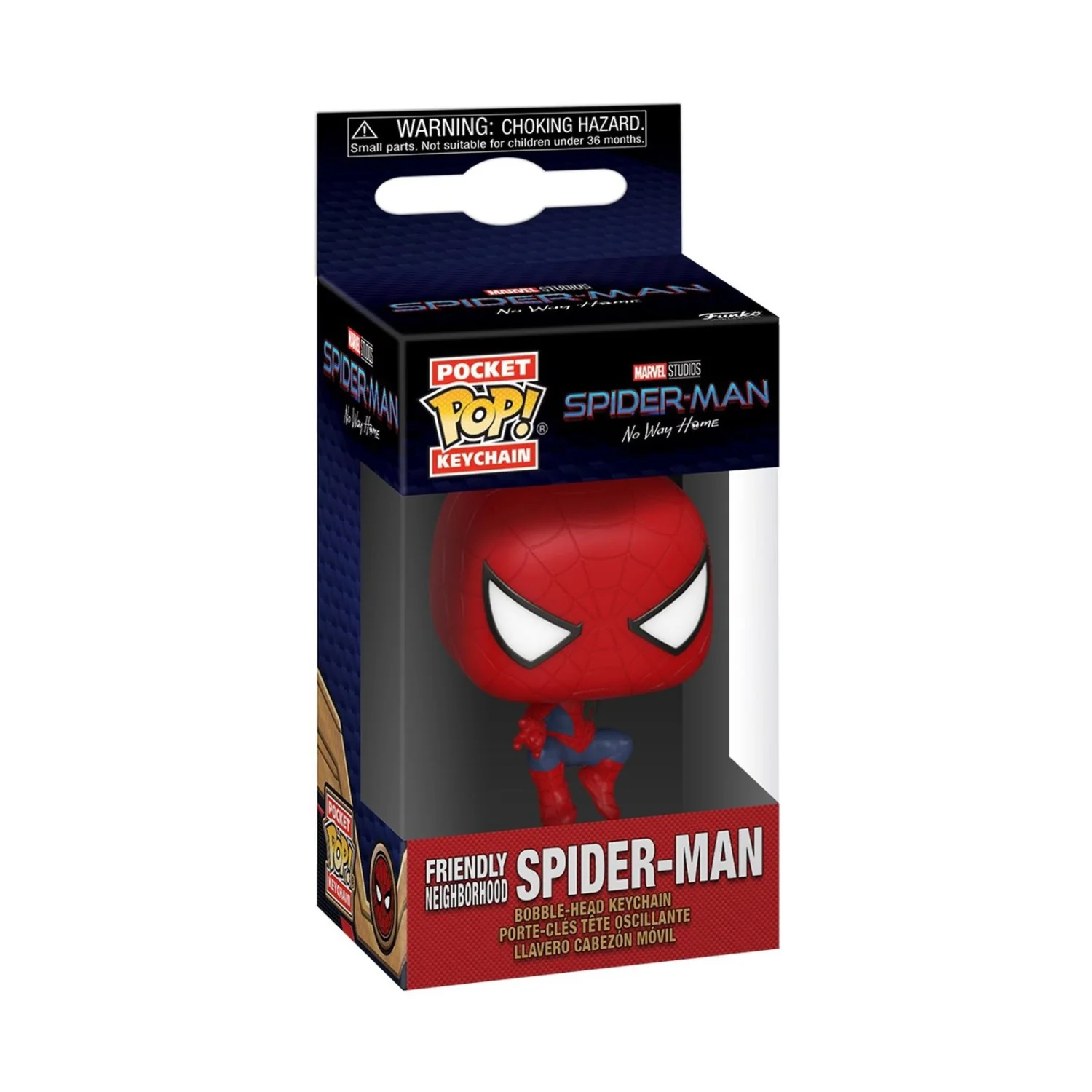 Funko Pop Keychain Spiderman No Way Home Spiderman Leaping - Thumbnail