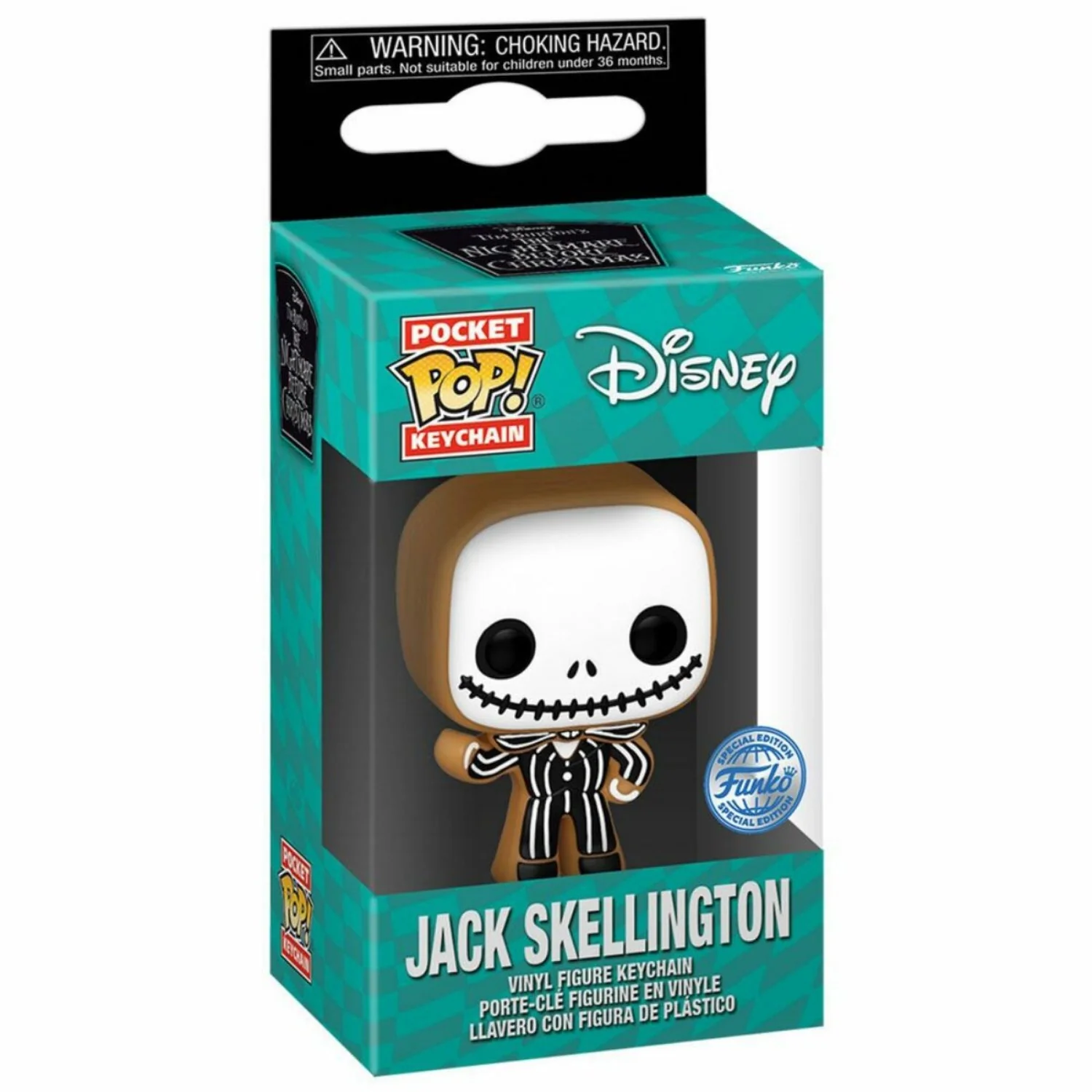 Funko Pop Keychain TNBC Gingerbread Jack Skellington - Thumbnail