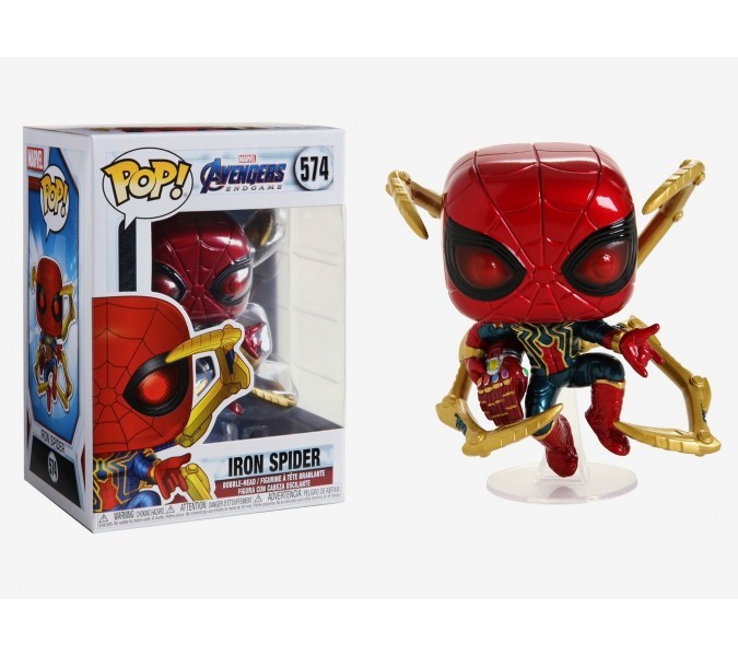 Funko Pop Marvel Avengers Endgame Iron Spider with Nano Gauntlet