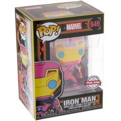 Funko POP Marvel Black Light (Karanlıkta Parlayan) Iron Man - Thumbnail