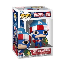 Funko - Funko Pop Marvel Holiday Captain America No 1438