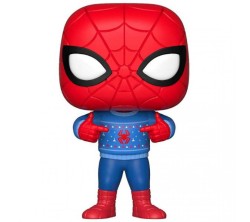 Funko - Funko Pop Marvel Holiday Spiderman with Ugly Sweater