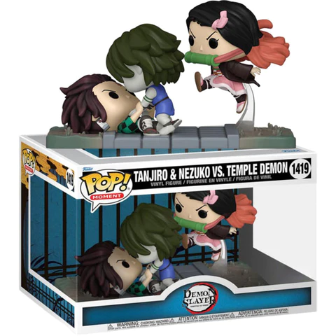 FUNKO POP MOMENT DEMON SLAYER TANJIRO AND NEZUKO VS TEMPLE DEMON - Thumbnail