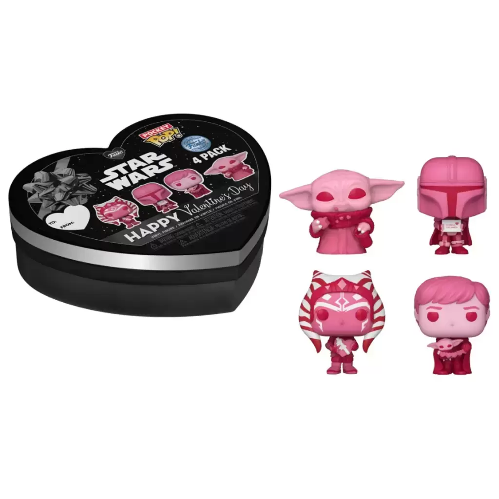 POP Pocket Pop Figür - Star Wars Valentine 4'lü Paket - Thumbnail