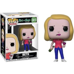 FUNKO POP RICK AND MORTY BETH WITH WINE AND GLASS