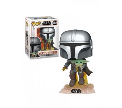Funko Pop Star Wars The Mandalorian With The Child - Thumbnail