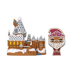 Funko - Funko Pop Town Harry Potter Dumbledore and Hogwarts Gingerbread No 42
