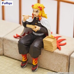 Furyu Demon Slayer Noodle Stopper Rengoku Kyojuro 14 cm PVC Statue - Thumbnail