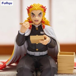Furyu Demon Slayer Noodle Stopper Rengoku Kyojuro 14 cm PVC Statue - Thumbnail